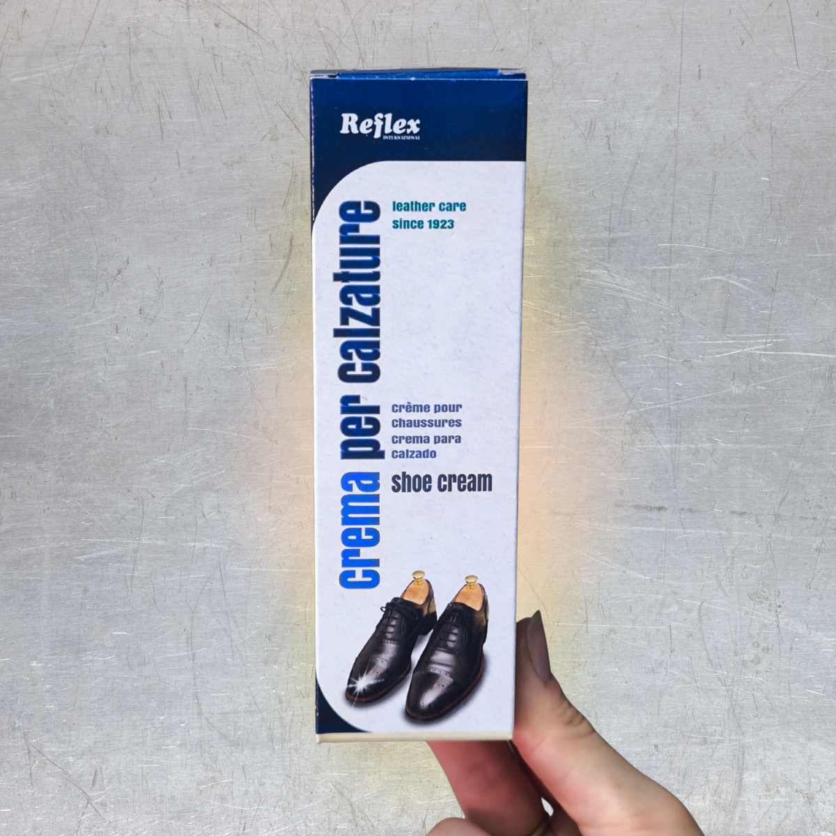 Crema per Calzature con Cere e Silicone – Protettiva e Ricolorante - Reflex (50 ml)