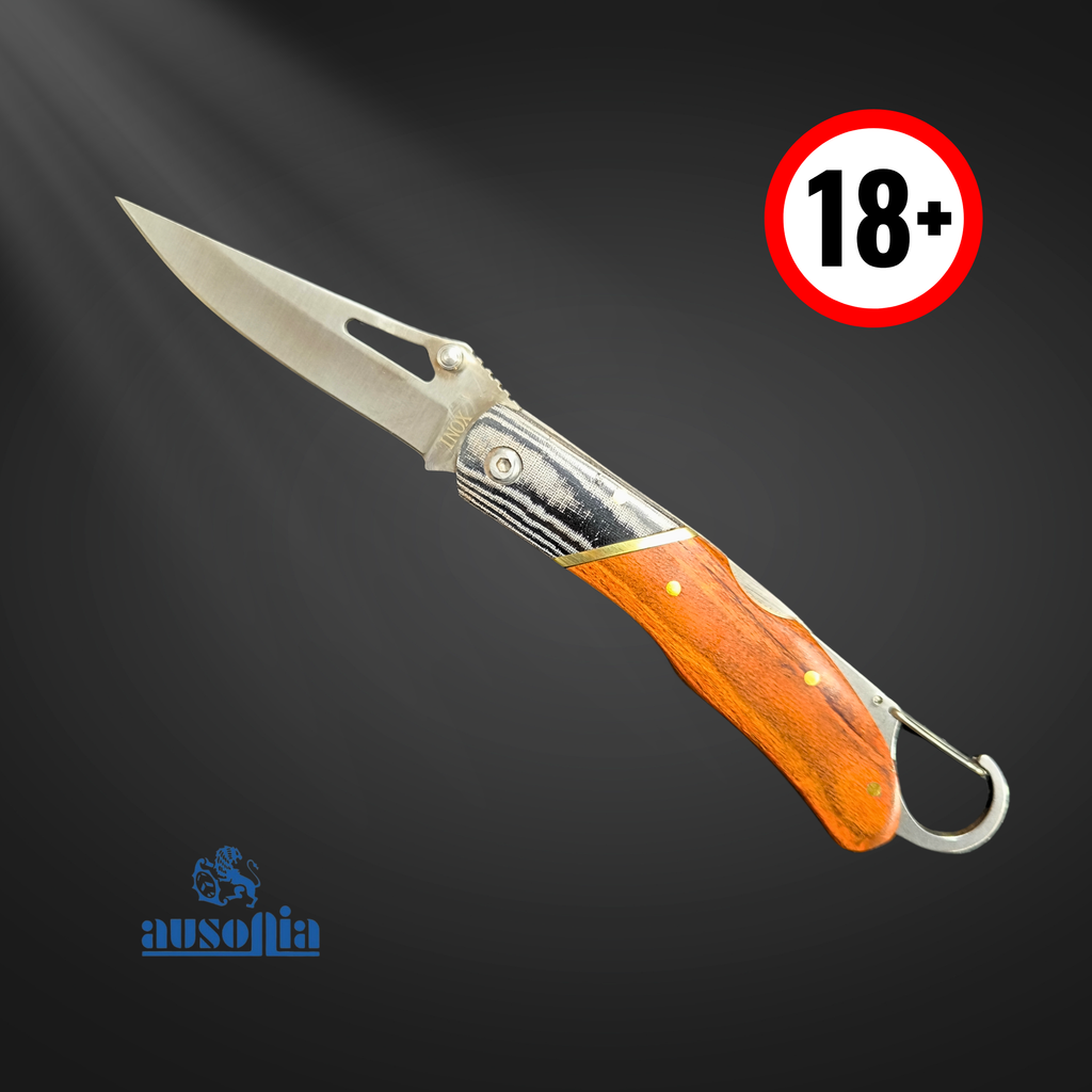 Coltello da Tasca con Moschettone 20,5cm - Ausonia