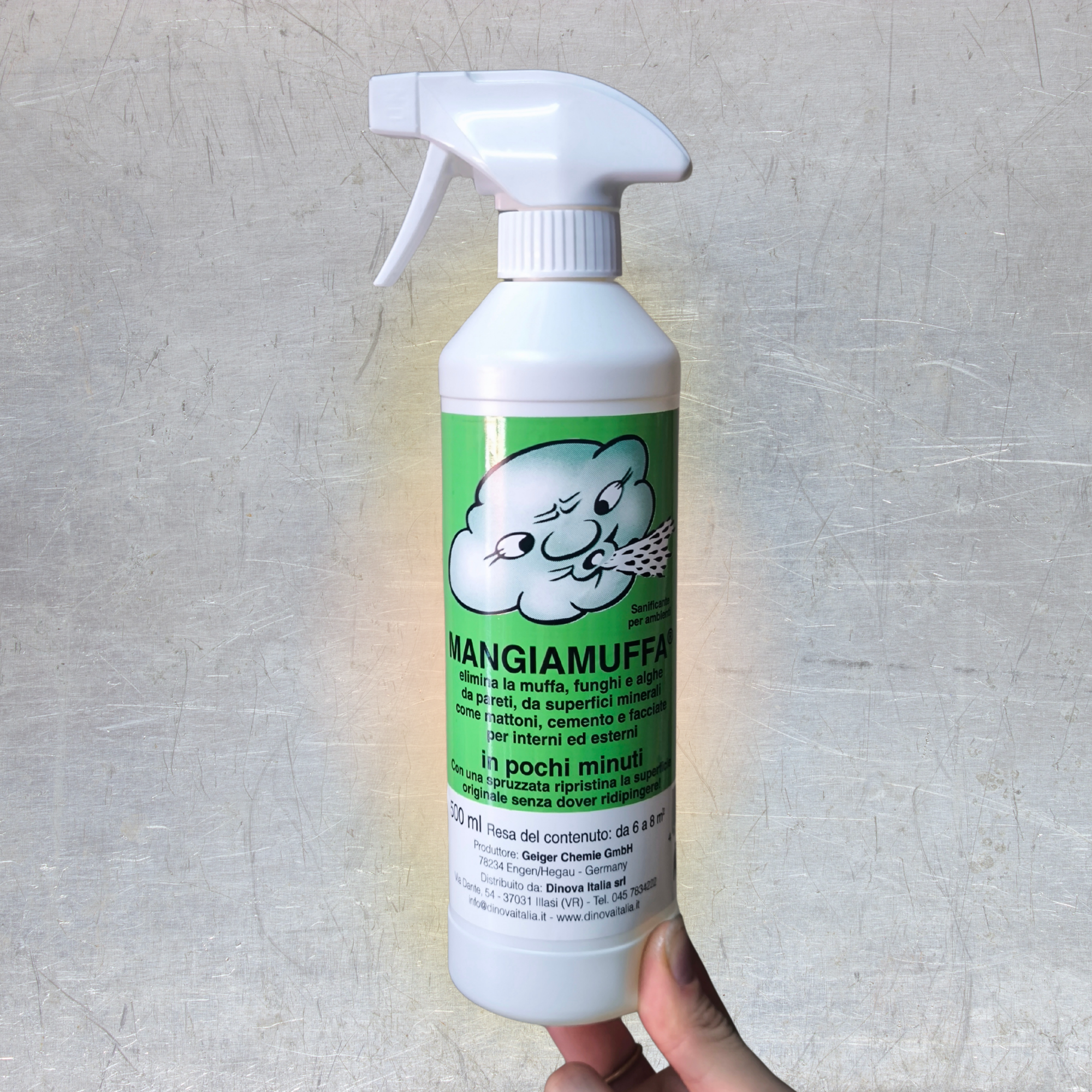 MANGIAMUFFA Sanificante Rapido per Pareti e Superfici - Dinova (500 ml)