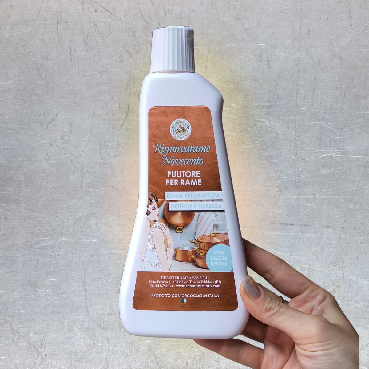 Rinnovarame Novecento - Pulitore per Rame 400 ml – Gualtiero Meazza