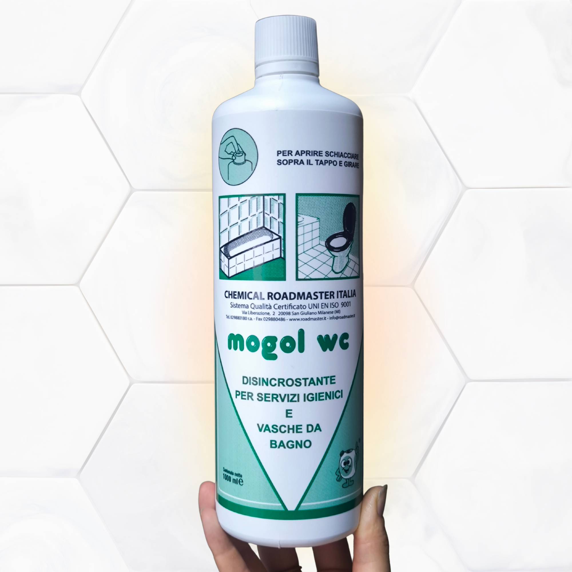 Disincrostante Professionale Acido per Sanitari MOGOL WC - Chemical Roadmaster Italia (1L)