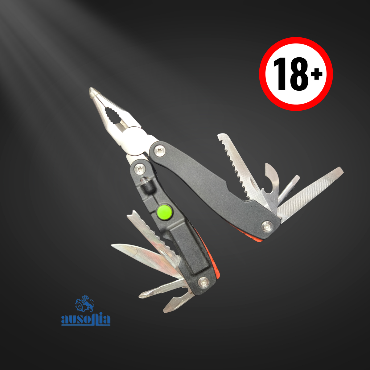Pinza Multiuso 10 Usi + Torcia LED - Ausonia