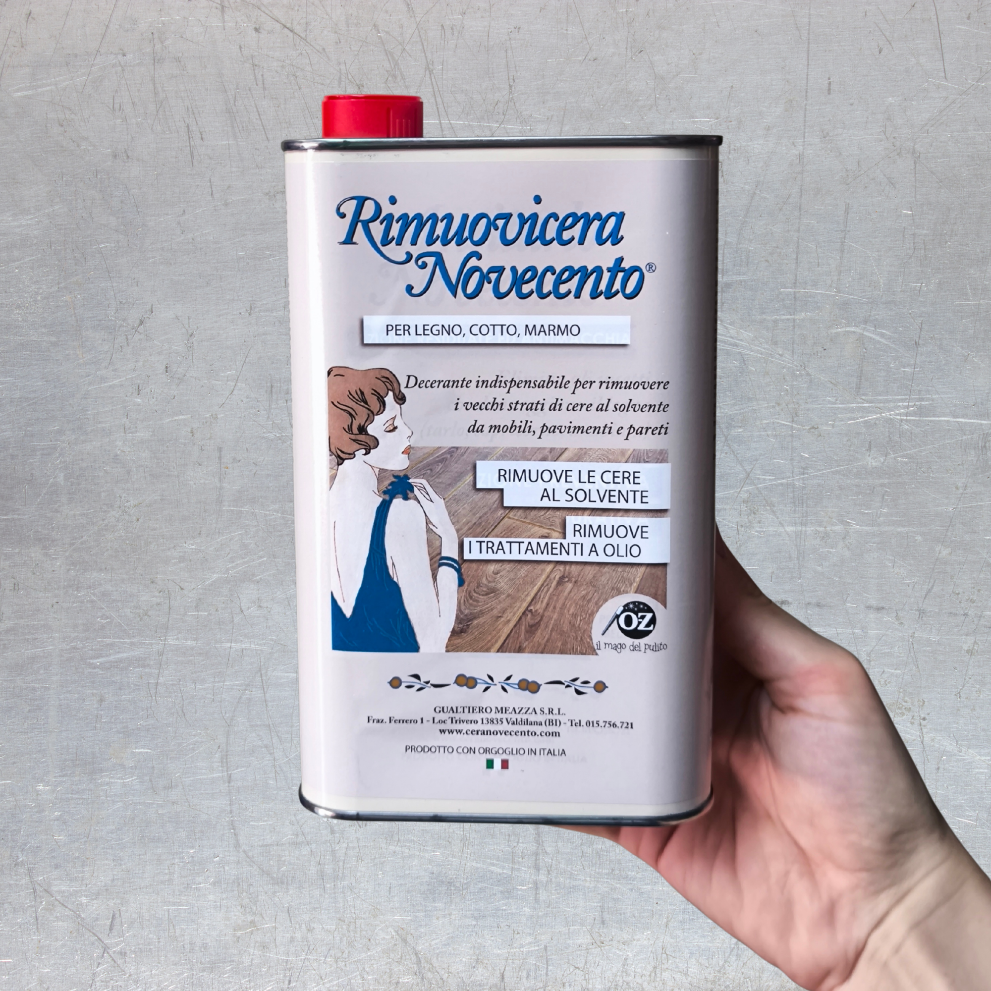 Rimuovicera Novecento – Decerante per Legno, Cotto e Marmo 0,75L