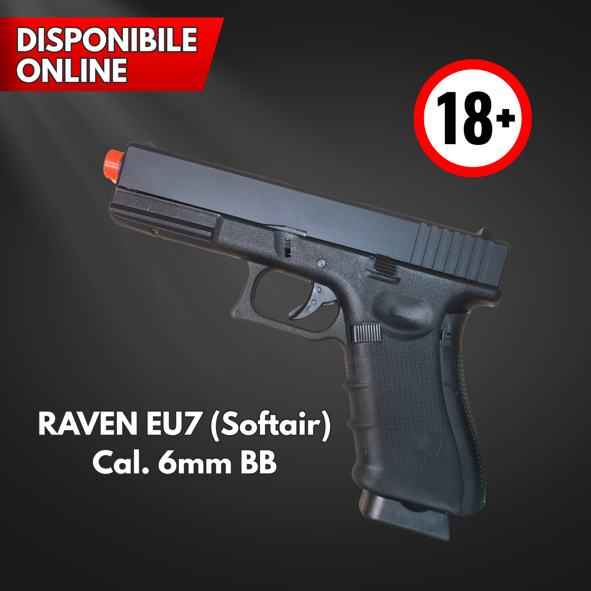 RAVEN EU7 BLACK – REPLICA DA SOFTAIR CAL. 6 mm BB