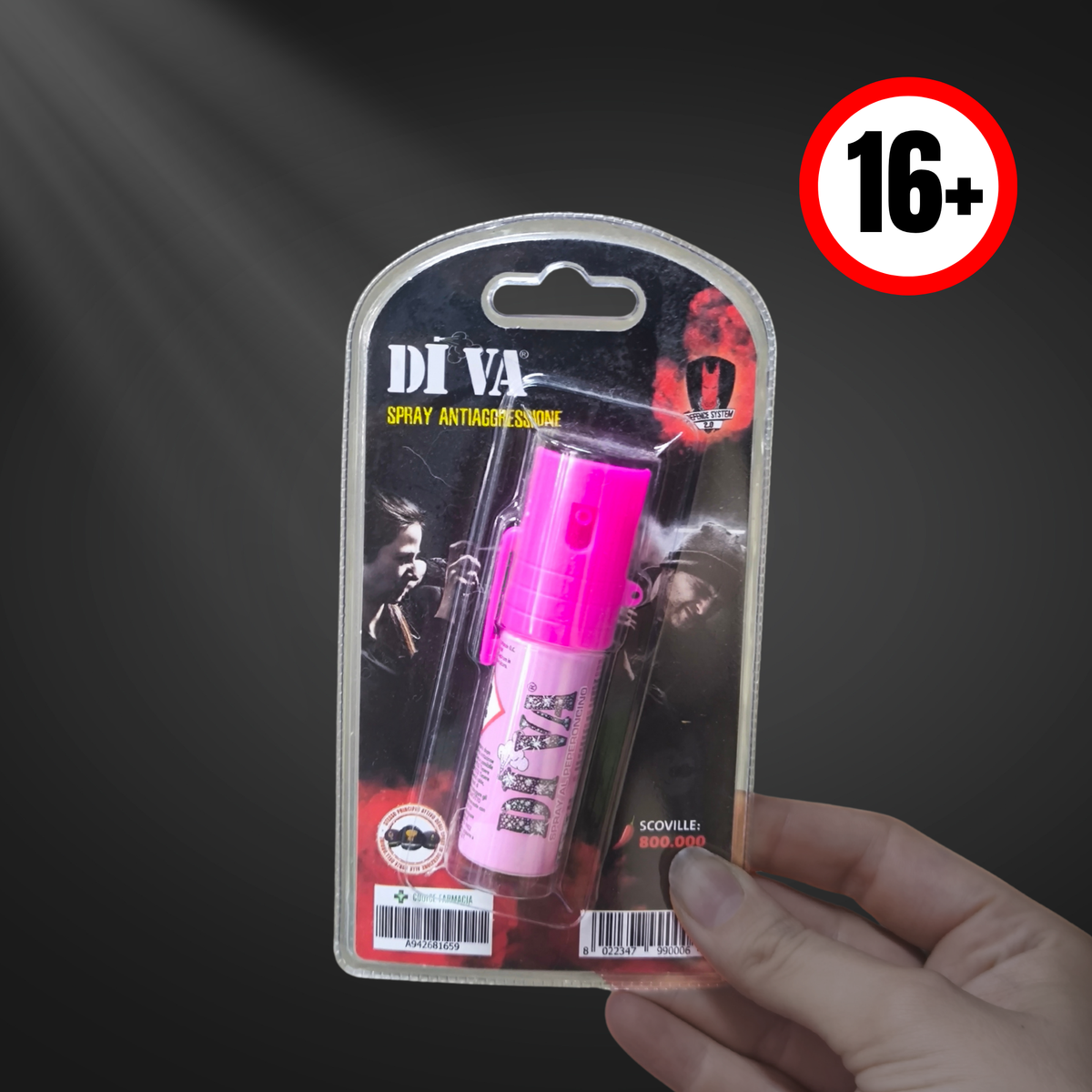 Spray Antiaggressione al Peperoncino DI VA - Defence System (15 ml)
