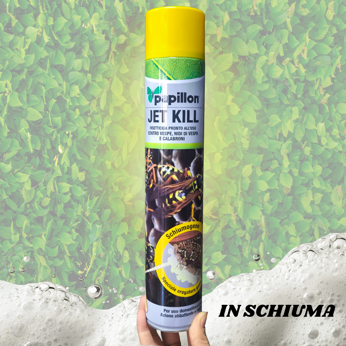 Insetticida Schiumogeno Getto 4 metri JET KILL - Papillon (750 ml)