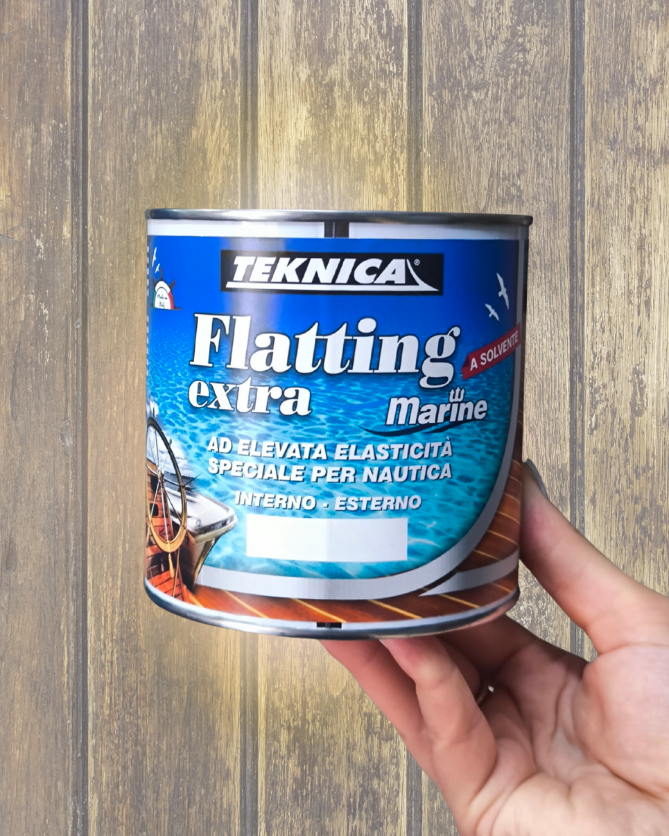 Flatting Extra Marine a Solvente – Vernice Protettiva per Nautica e Legno (750 ml) Teknica