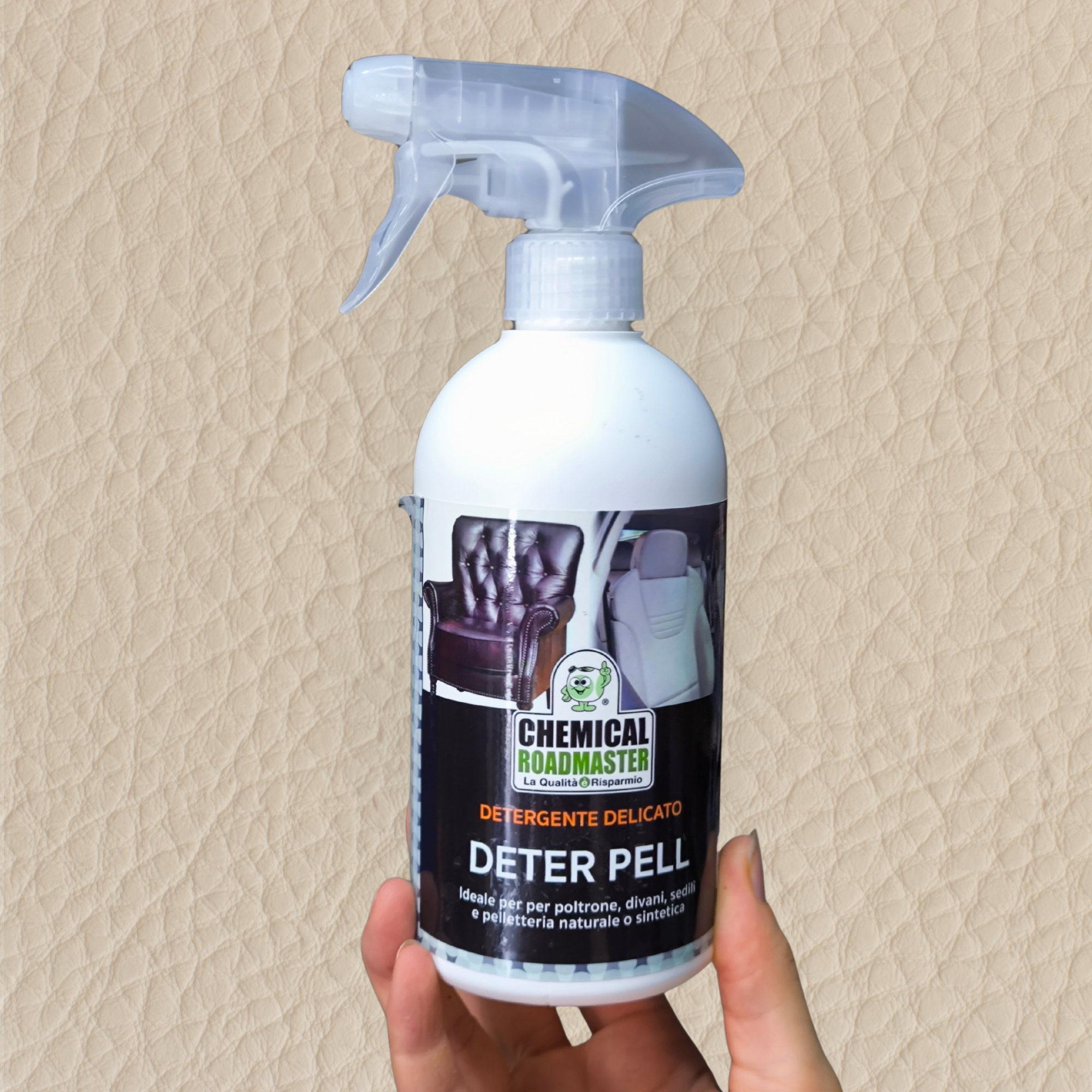 Detergente Delicato per Pelli e Pelletteria DETER PELL - Chemical Roadmaster Italia (500 ml)