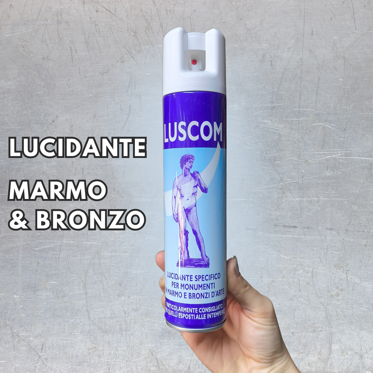 LUSCOM Lucidante Protettivo Marmo e Bronzi d'Arte – Nuncas (300 ml)