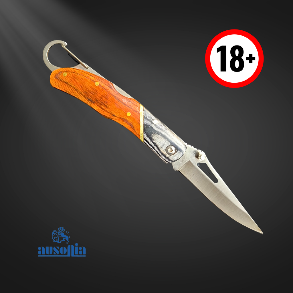 Coltello da Tasca con Moschettone 20,5cm - Ausonia